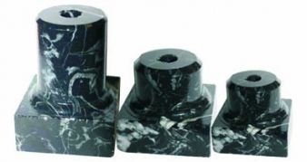Постамент мрамор 55*50-blk (круглый)