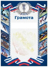 Грамота РФ синяя 2-ое место