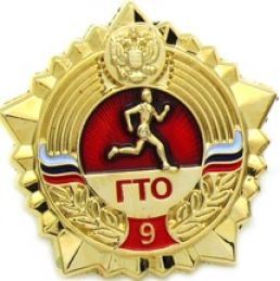 Знак ГТО IX G